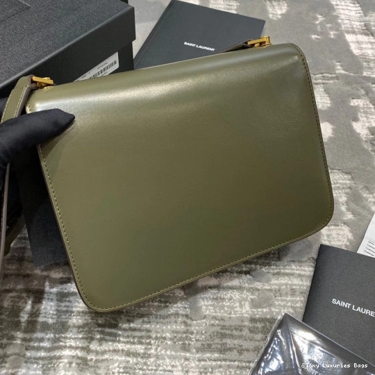 Tony Luxuries LOULOU SMOOTH IN LEATHER SATCHEL CARRE YSL 0714